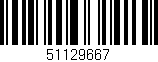 Código de barras (EAN, GTIN, SKU, ISBN): '51129667'