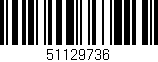 Código de barras (EAN, GTIN, SKU, ISBN): '51129736'
