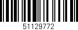 Código de barras (EAN, GTIN, SKU, ISBN): '51129772'