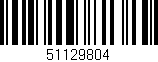 Código de barras (EAN, GTIN, SKU, ISBN): '51129804'