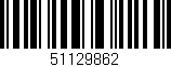 Código de barras (EAN, GTIN, SKU, ISBN): '51129862'
