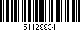 Código de barras (EAN, GTIN, SKU, ISBN): '51129934'