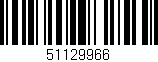 Código de barras (EAN, GTIN, SKU, ISBN): '51129966'