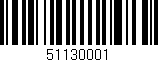 Código de barras (EAN, GTIN, SKU, ISBN): '51130001'