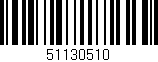 Código de barras (EAN, GTIN, SKU, ISBN): '51130510'