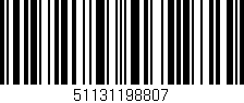 Código de barras (EAN, GTIN, SKU, ISBN): '51131198807'