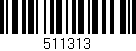 Código de barras (EAN, GTIN, SKU, ISBN): '511313'