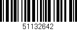 Código de barras (EAN, GTIN, SKU, ISBN): '51132642'