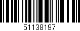 Código de barras (EAN, GTIN, SKU, ISBN): '51138197'