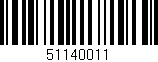 Código de barras (EAN, GTIN, SKU, ISBN): '51140011'