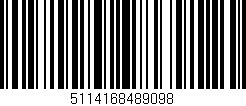 Código de barras (EAN, GTIN, SKU, ISBN): '5114168489098'