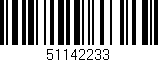 Código de barras (EAN, GTIN, SKU, ISBN): '51142233'