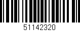 Código de barras (EAN, GTIN, SKU, ISBN): '51142320'