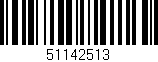 Código de barras (EAN, GTIN, SKU, ISBN): '51142513'