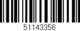 Código de barras (EAN, GTIN, SKU, ISBN): '51143356'