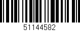Código de barras (EAN, GTIN, SKU, ISBN): '51144582'