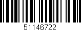 Código de barras (EAN, GTIN, SKU, ISBN): '51146722'