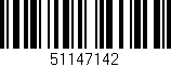 Código de barras (EAN, GTIN, SKU, ISBN): '51147142'