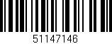 Código de barras (EAN, GTIN, SKU, ISBN): '51147146'