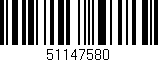 Código de barras (EAN, GTIN, SKU, ISBN): '51147580'