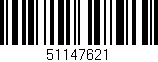 Código de barras (EAN, GTIN, SKU, ISBN): '51147621'