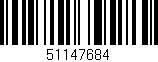 Código de barras (EAN, GTIN, SKU, ISBN): '51147684'