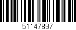 Código de barras (EAN, GTIN, SKU, ISBN): '51147897'