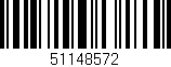 Código de barras (EAN, GTIN, SKU, ISBN): '51148572'