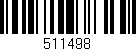 Código de barras (EAN, GTIN, SKU, ISBN): '511498'