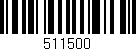 Código de barras (EAN, GTIN, SKU, ISBN): '511500'