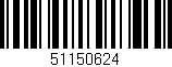 Código de barras (EAN, GTIN, SKU, ISBN): '51150624'