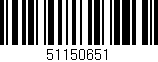Código de barras (EAN, GTIN, SKU, ISBN): '51150651'