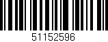 Código de barras (EAN, GTIN, SKU, ISBN): '51152596'