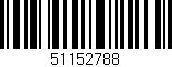 Código de barras (EAN, GTIN, SKU, ISBN): '51152788'