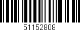 Código de barras (EAN, GTIN, SKU, ISBN): '51152808'