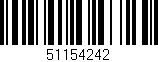 Código de barras (EAN, GTIN, SKU, ISBN): '51154242'