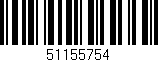 Código de barras (EAN, GTIN, SKU, ISBN): '51155754'