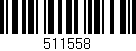 Código de barras (EAN, GTIN, SKU, ISBN): '511558'