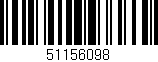 Código de barras (EAN, GTIN, SKU, ISBN): '51156098'