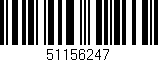 Código de barras (EAN, GTIN, SKU, ISBN): '51156247'