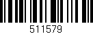 Código de barras (EAN, GTIN, SKU, ISBN): '511579'