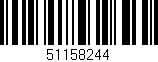 Código de barras (EAN, GTIN, SKU, ISBN): '51158244'