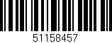 Código de barras (EAN, GTIN, SKU, ISBN): '51158457'