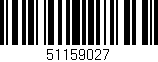 Código de barras (EAN, GTIN, SKU, ISBN): '51159027'