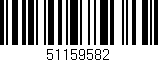 Código de barras (EAN, GTIN, SKU, ISBN): '51159582'