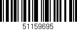 Código de barras (EAN, GTIN, SKU, ISBN): '51159695'