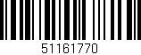 Código de barras (EAN, GTIN, SKU, ISBN): '51161770'