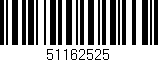 Código de barras (EAN, GTIN, SKU, ISBN): '51162525'