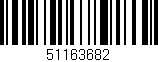 Código de barras (EAN, GTIN, SKU, ISBN): '51163682'