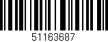 Código de barras (EAN, GTIN, SKU, ISBN): '51163687'
